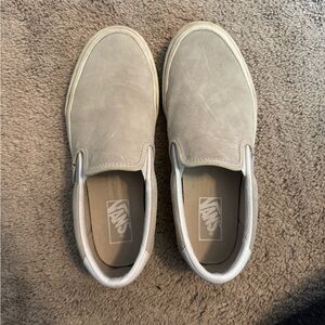 Vans suede slip ons